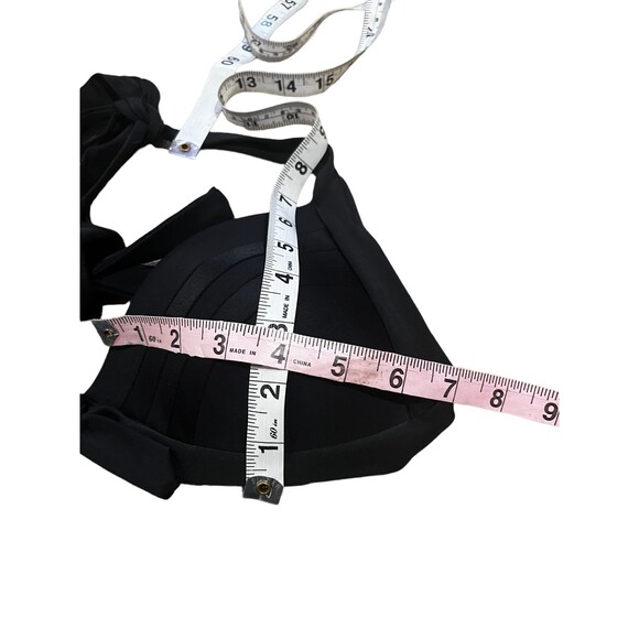 COCOSHIP BLACK HIGH WAISTED 2 PIECE SWIMSUIT,SIZE M - Picture 11 of 11